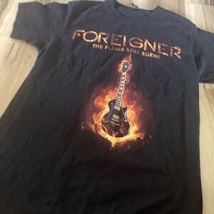 Foreigner 2017 Tour Short Sleeve T Shirt M Black Vintage Tultex